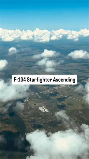 Starfighters Space | Breathtaking view of the F-104 Starfighter climbing through the clouds, showcasing its high-performance capabilities. 🚀 | Instagram
