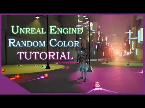 UE5 - Random Emission Color In Depth! In material random color and Blueprint random color!