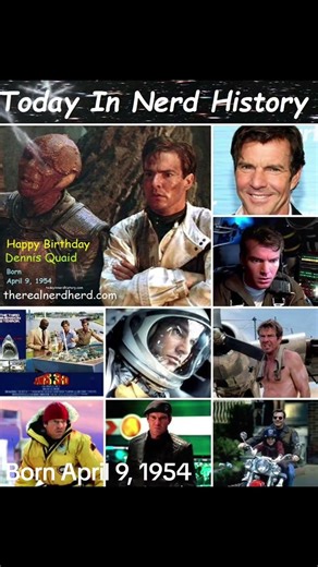 Happy birthday Dennis Quaid, born April 9, 1954.
