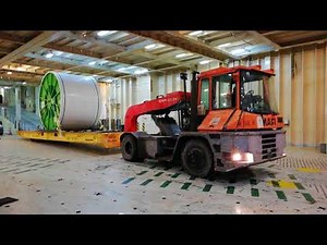 Handling of heavy shipement loaded on mafi 100 mt