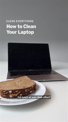 Your laptop is probably dirty. Yes, you. Here's how to clean it. More tips here: https://nyti.ms/3MzssKw | Wirecutter