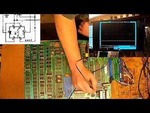 Arcade PCB repair #20180216.01: "Dead Ms. Pacman" (Sync circuit)