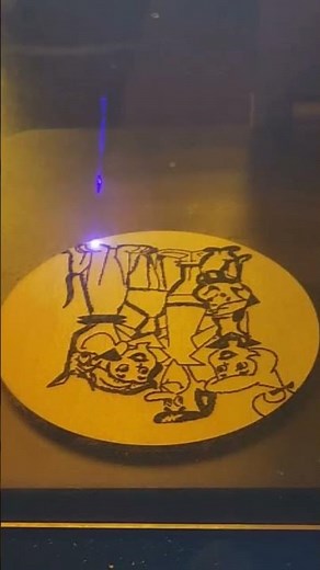 The Jetsons, the futuristic family, in Laser Art