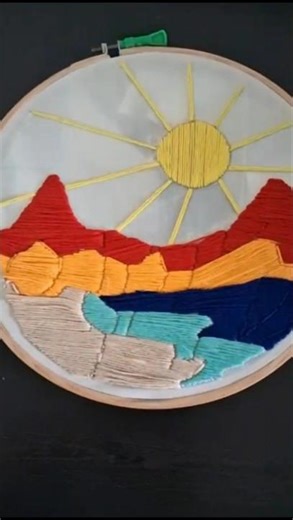 Nature based theme thread Art| 3d Art|art and craft ideas| the art cart#trendingreels#threadwork