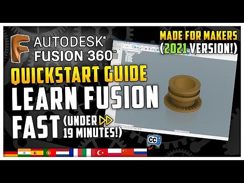 Learn Fusion 360 in 18:39! | Fastest Fusion 360 Quickstart Tutorial