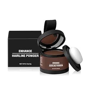 Magic Root Cover Up, Magic Root Cover Up, Hairline Shadow Powder, Root Touch Up Powder with Mirror, Water Sweat Resistant(#13 Medium Brown, 0.14oz)