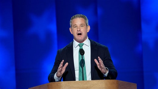 Republican Rep. Adam Kinzinger delivers speech at DNC