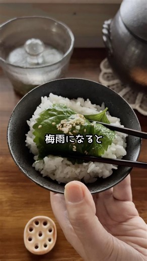 梅雨どきの養生ごはん 紫蘇の醤油漬け #薬膳 #簡単レシピ