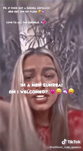 Hi I’m a new sunrea! I know im welcome but still asking 😜😝💖😘 #addisonisqueen #addisson_fan #addisonisthebest #addisonisbae #addisonishotaf 🦄🦄