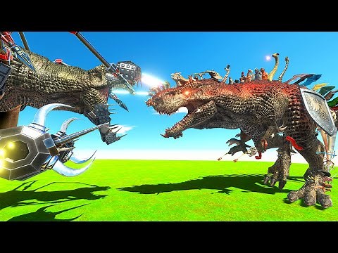 Using EVERY Upgrade on a T-REX - Animal Revolt Battle Simulator