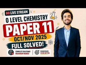 O Level Chemistry (5070) | Oct/Nov 2025 P11 FULL SOLUTION