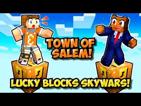 Accusing My Friends In Town Of Salem Lucky Block Skywars!