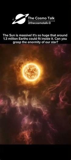 Earth vs Sun — The Size Difference Is Absolutely Insane #cosmo #shorts