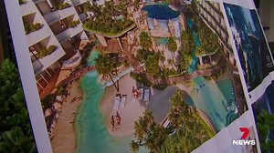 Celebrity landscaper Jamie Durie has unveiled an Australian-first scuba experience at the proposed Sheraton Hotel in Hervey Bay. He says the seven-metre immersive tank will be full of local marine life. 7NEWS at 6pm. #7NEWS | 7NEWS Wide Bay