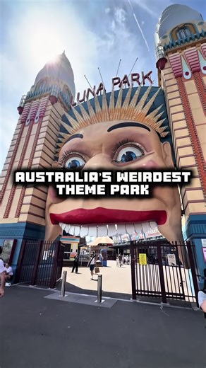 Australias Weridest Theme Park.. #sydney #lunapark #rollercoaster | Coney Island NYC
