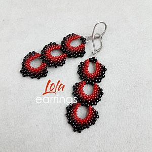 Easy Beading Tutorial Dangle Earrings With Miyuki Seed Beads - Etsy