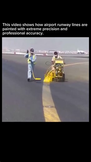 Innowired | Runway markings aren’t just painted, they’re engineered for precision. This high-speed machine paints runway lines while a protective... | Instagram