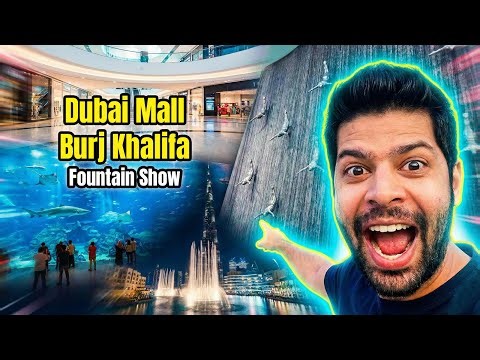 Dubai Mall + Stunning Burj Khalifa Fountain Show | Final Dubai Vlog