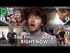 Reacting to the Filipino Music Charts! (Spotify TOP 50 - Philippines)