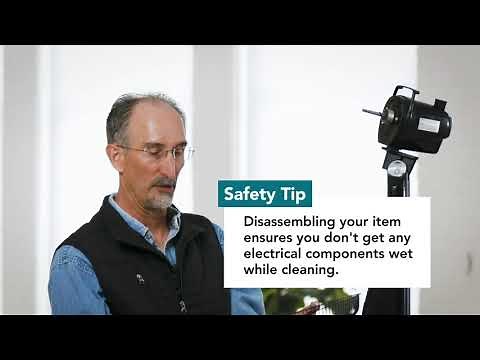 How to clean and maintain an oscillating fan.