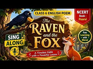The Raven and the Fox | Class 6 English Poem | NCERT Poorvi | Sing-Along | Jean de La Fontaine