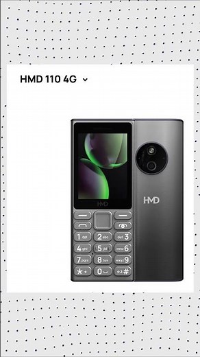 HMD 110 4G Feature phone with smartphone apps, long battery, UPI, YT, YTMusic