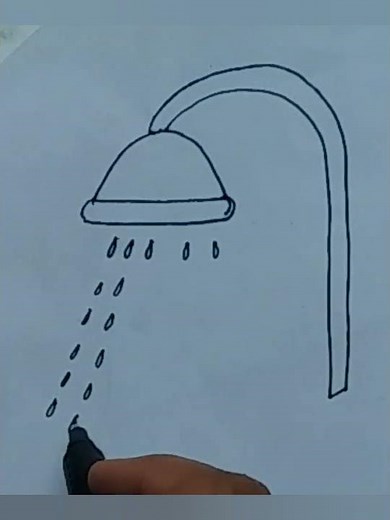 Draw Easy shower drawing/#easy #drawing #shower #viralvideo #shorts/Haa-Meem 4science