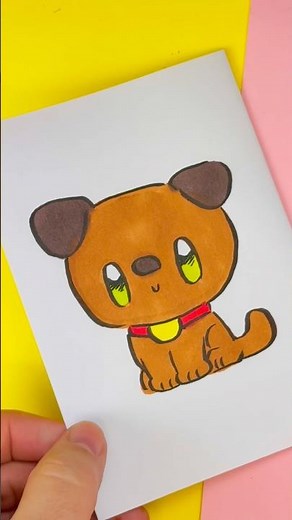 Comment dessiner un chien kawaii étape par étape