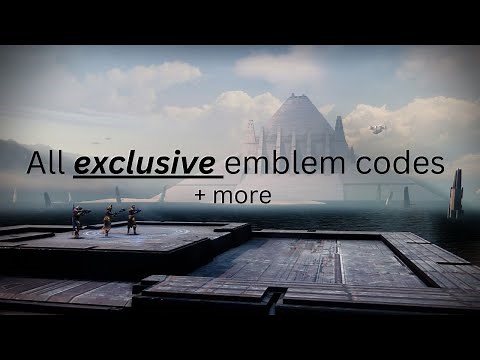 Destiny 2's all Exclusive Emblem Codes