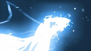 Intense blue electric lightning energy beam in dark space, symbolizing powerful energy, futuristic technology, and movement background