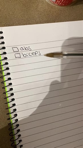 Notebook Writing: Fitness Goals and Tracking Progress