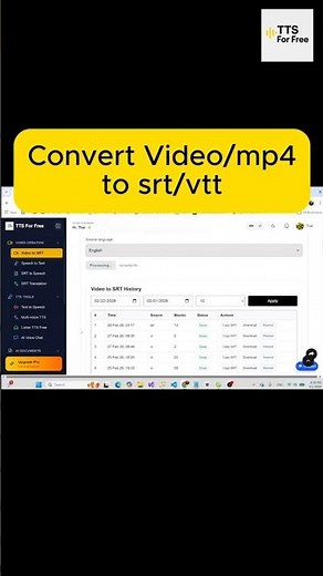 Làm sao chuyển video hoặc file mp4 thành srt và vtt