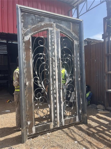 Custom Steel Double Doors for Home and Security