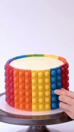 Pop it birthday cake | So Yummy Cake Tutorials | Easy Chocolate Cake | Master Cake | #Shorts