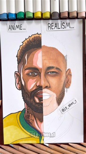 Drawing Neymar Jr ⚽️🇧🇷/ Realism Pt.2 #neymar #fifaworldcup #realism #soccer #drawing #art