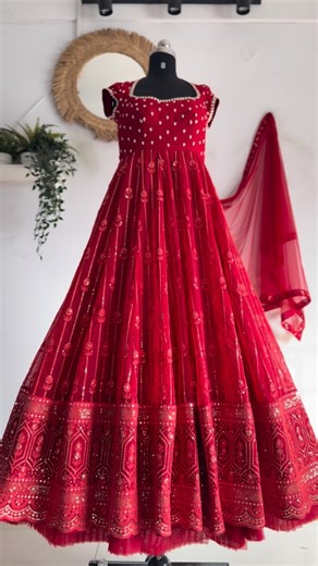 myRiti on Instagram: "Another beautiful Chikankari organza dress ❤️! https://myriti.com/collections/new-arrival/products/dark-red-chikankari-dress Our meticulously crafted outfits are a blend of high-end luxury and attention to detail. Each ensemble boasts a minimum of 4 layers for the bottom part, including a 5-meter flare, double lining, and tulle netting for that perfect twirl-worthy look. Connect with us on WhatsApp at +91-8919332170, +91-6281476013 for pricing and further details. Our team 