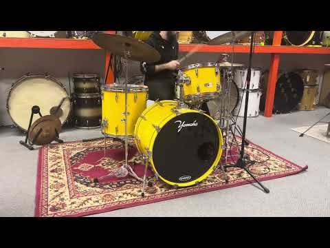 1980s Yamaha Tour Custom 8000 "Mellow Yellow" Drum Set