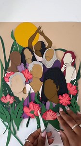 Celebrating women in all shades, colors, shapes, and identities 🧡 "The people in my artwork are faceless because I want everyone to be able to see themself in each piece. I want to normalize looking past the color of the skin of the people. I want each viewer to focus on how the art itself makes them feel." — Melissa from Etsy shop MKobyArt | Etsy