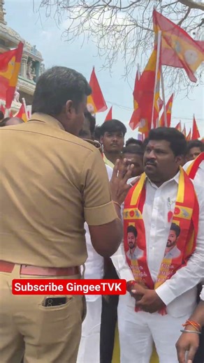 சந்திரசேகரன் செஞ்சி தொகுதி வேட்புமனுத் தாக்கல் செய்த போது #gingee #tvkitwing #tvkvijay #trending