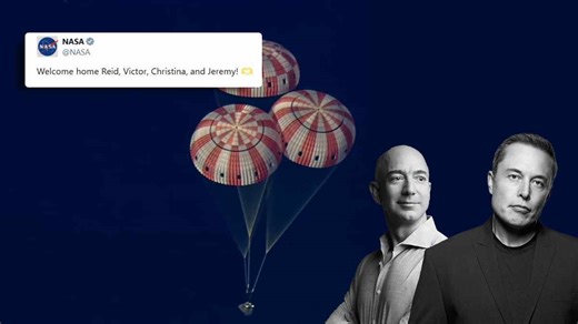 Elon Musk, Jeff Bezos, Tim Cook & Others React To Orion Splashdown As Earth Welcomes Back Artemis II Heroes [WATCH]