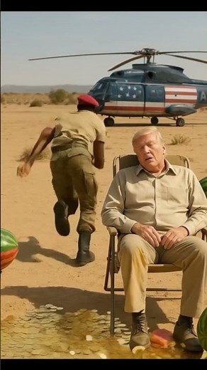 Ibrahim Traore hit the watermelon and gold coin falling funny meme 🤣#satire #shortsfeed #funny