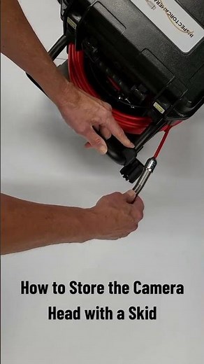 How to Store the Camera Head with a Skid On