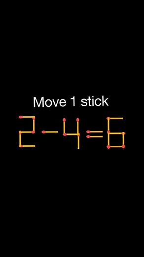 Math Tricks | Move 1 matchstick to make equation true | math puzzle #matchstick #matchsticks #reels | Instagram