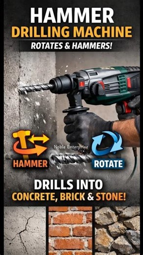 Best Tool for Concrete Drilling 🔨 Hammer Drill Explained #shorts