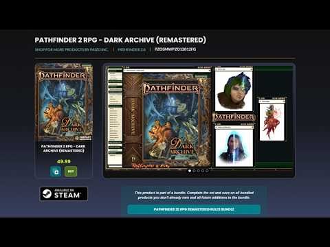 Pathfinder 2E Remaster: Dark Archive Product Spotlight