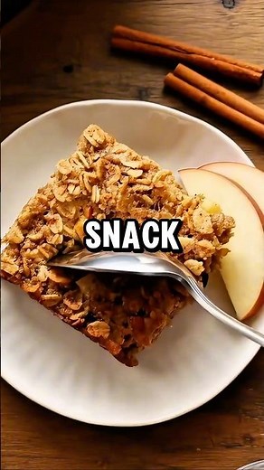 Healthy Apple Oat Bars 😋 #health #recipe #healthyfood
