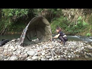 FULL VIDEO: Solo Bushcraft & Camping Fishing Relax in the Wild, Enjoy the free life. LIVING OFF GRID
