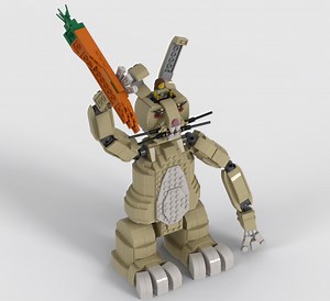 LEGO MOC-76818 Mega Mech Bunny (Collectible Minifigures 2021)