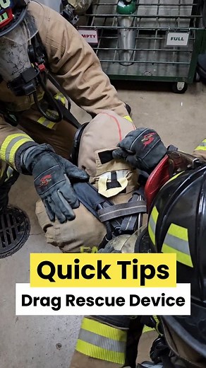 The Daily Fire Drill | Quick Tips- Drag Rescue Device #enginecompany #truckcomlany #firefighter #firetraining #fireman #nozzleforward #combatready #bombero... | Instagram