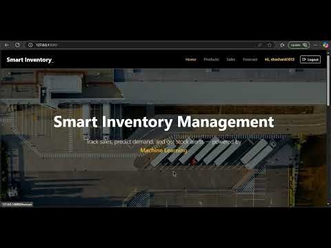 Harvard University's CS50W | Final Project: Smart Inventory